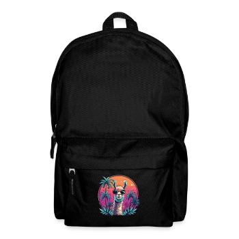 Alpaca Retro Sunset Alpaca Sunglasses Alpacas - Backpack - black - Front