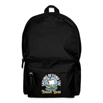 Sailing beyond the well-known seas Columbus Day - Backpack - black - Front