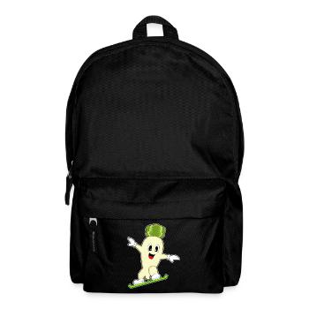 Radieschen Snowboarder Snowboard - Rucksack - Schwarz - Vorne