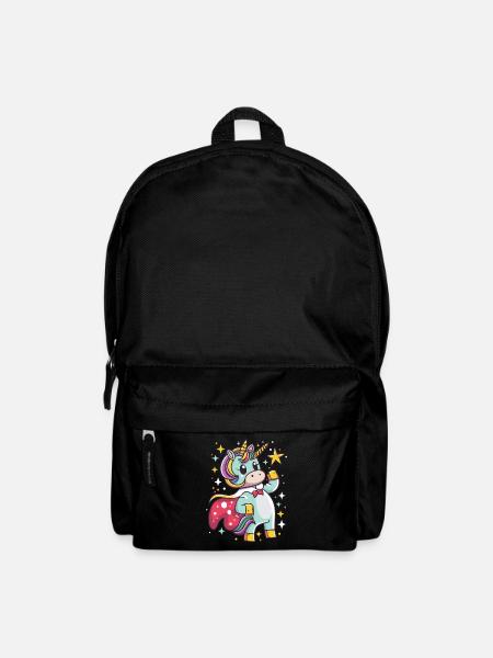 Einhorn Superheld Einhörner Einhorn Baby Unicorn - Rucksack - Schwarz