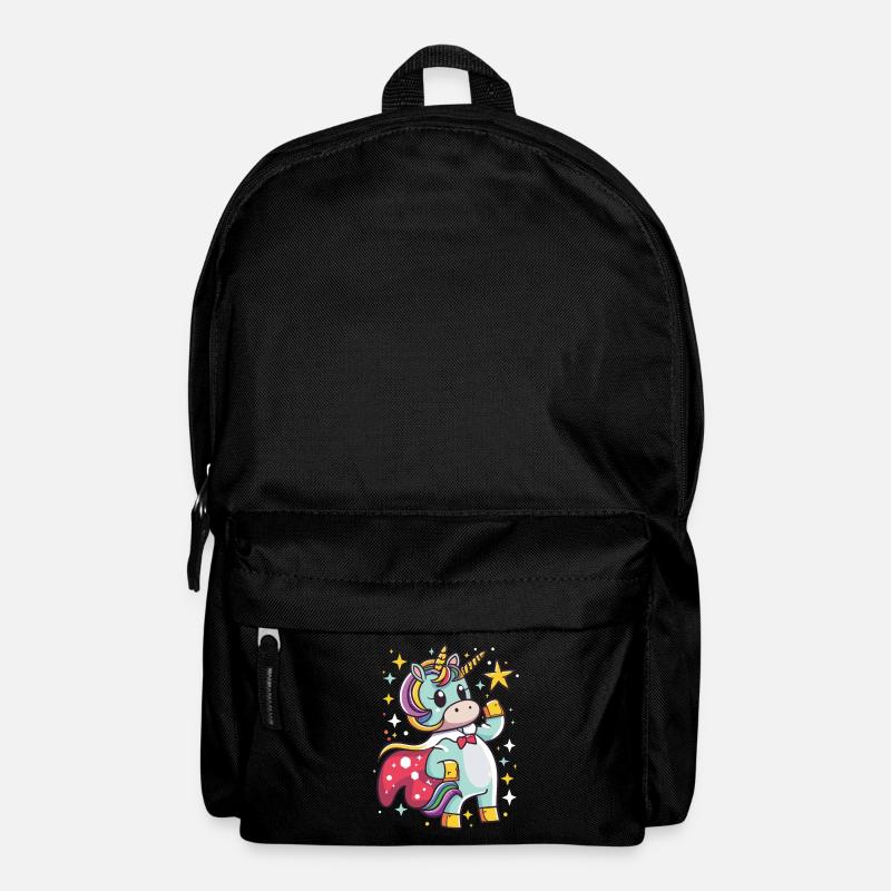 Einhorn Superheld Einhörner Einhorn Baby Unicorn - Rucksack - Schwarz