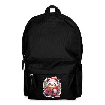 Panda Noël Panda Pandas Panda Noël - Sac à dos - noir - Devant