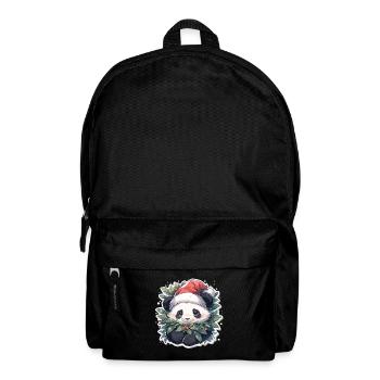 Panda Noël Panda Pandas Panda Noël - Sac à dos - noir - Devant