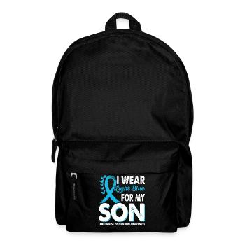 Wear light blue for the son's awareness of - Backpack - black - Front
