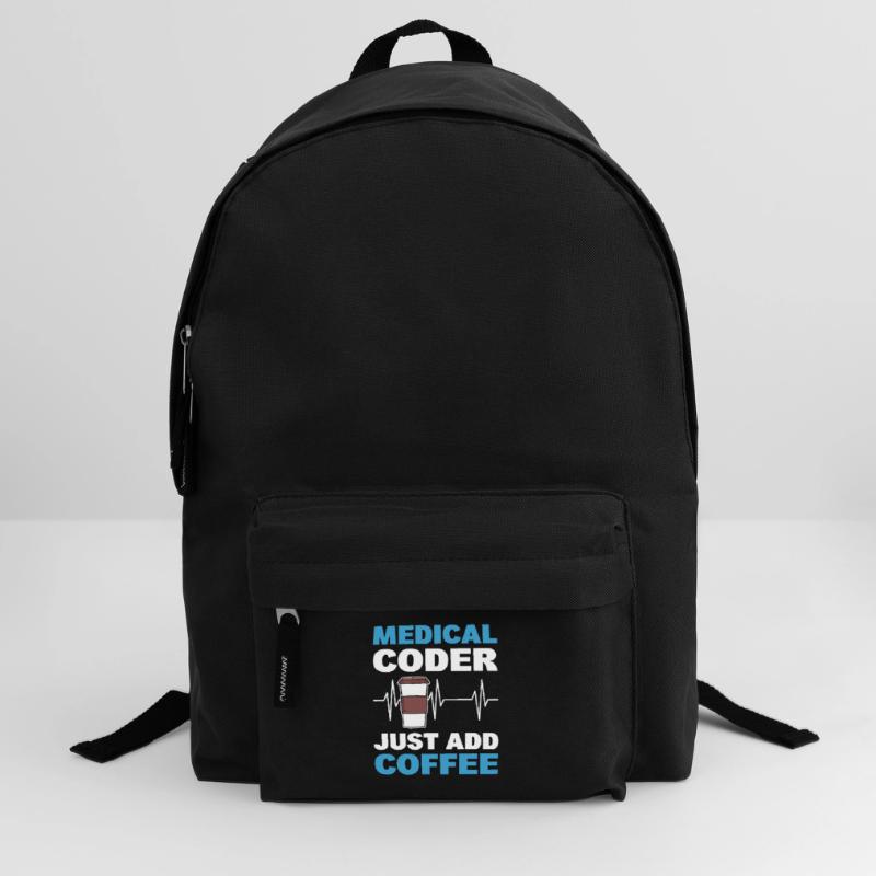 Medical Coder Just Add Coffee Medical Code Backpack