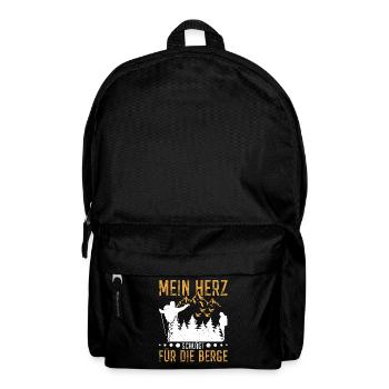 Wandern Berge Wanderausflug Bergen Wanderer Humor - Rucksack - Schwarz - Vorne