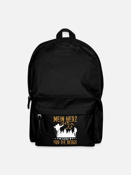 Wandern Berge Wanderausflug Bergen Wanderer Humor - Rucksack - Schwarz