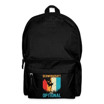 Bouldern Kletterhallen Klettern Humor Boulderer - Rucksack - Schwarz - Vorne