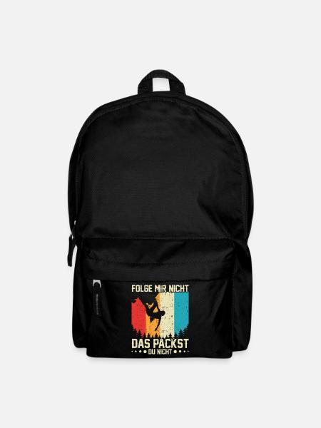 Boulderer Kletterer Klettern Boulderhalle Bouldern - Rucksack - Schwarz