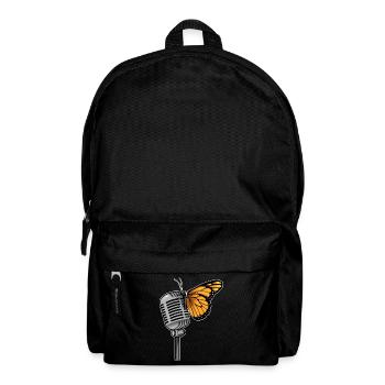Chant papillon Chant au micro - Sac à dos - noir - Devant