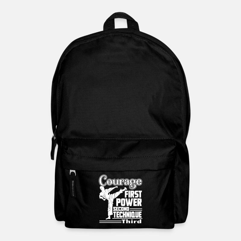 Karate Karate Courage First Power Second - Backpack - black