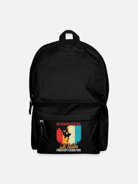 Freeclimbing Kletterer Bouldern Klettern - Rucksack - Schwarz