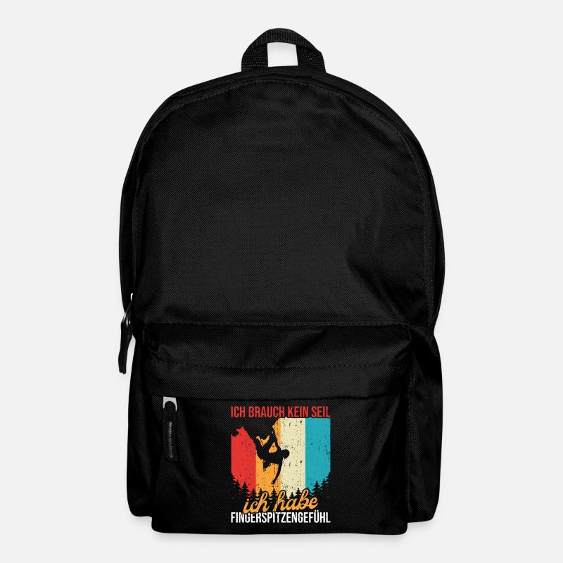 Freeclimbing Kletterer Bouldern Klettern - Rucksack - Schwarz