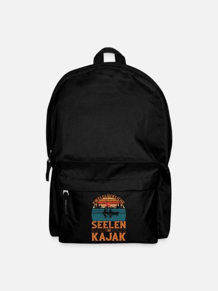 Kajakfahren Paddeln Kajak Spruch Kajakfahrer - Rucksack - Schwarz