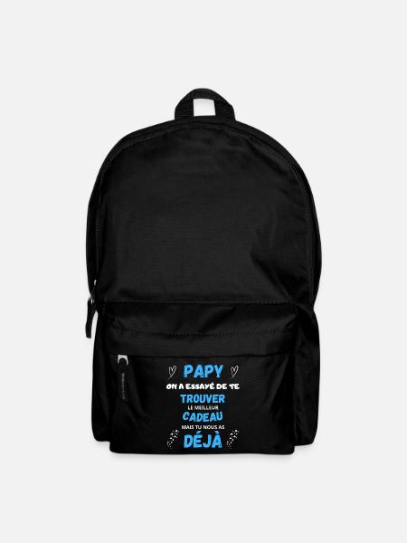 Cadeau Humour Papy Pour La Fête Des Grands Pères - Sac à dos - noir