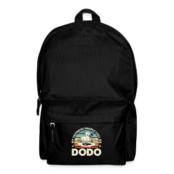 Dodo Bird que mes gens préférés appellent Retro Flightless - Sac à dos - noir - Devant
