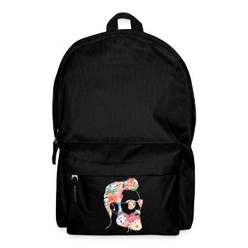 Beard Lover Bearded Man Flower - Backpack - black - Front