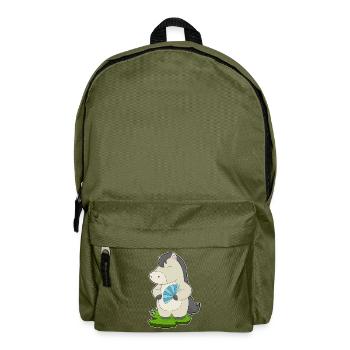 Horse Hand Fan - Backpack - olive green - Front