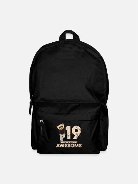 19 Years of being Awesome Teddy Bear - Rucksack - Schwarz