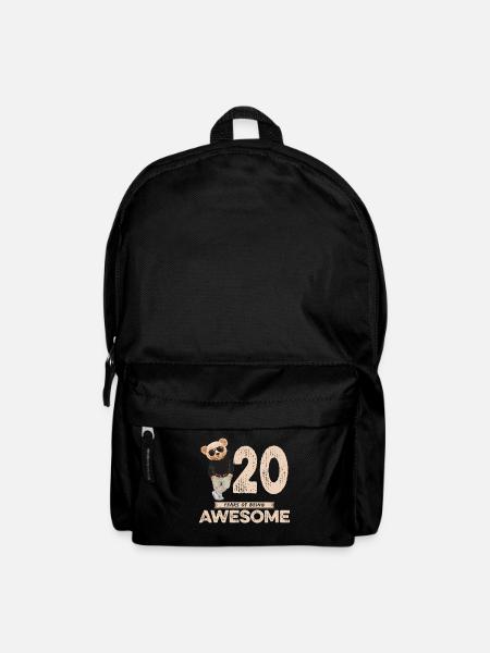 20 Years of being Awesome Teddy Bear - Rucksack - Schwarz