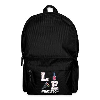 Technicienne des ongles Design de la Saint-Valentin - Sac à dos - noir - Devant