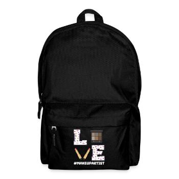 Valentine's Day Makeup Artist Design - Backpack - black - Front