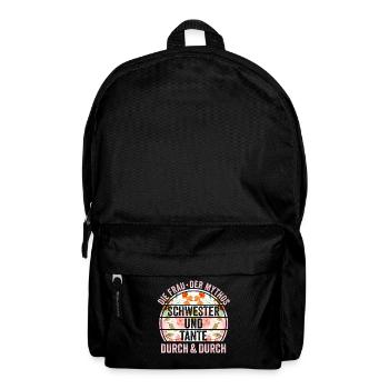 Schwester und Tante - Rucksack - Schwarz - Vorne