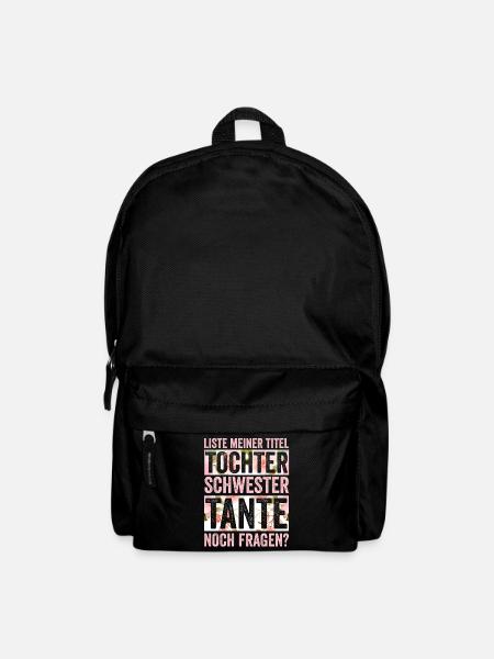 Schwester und Tante - Rucksack - Schwarz