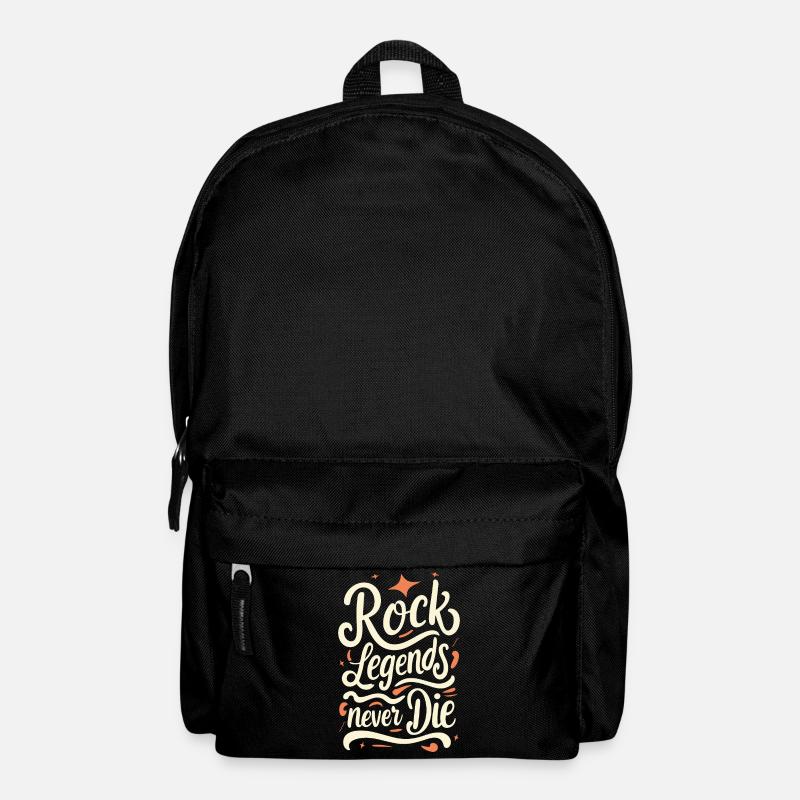 Rock Legends Never Die Rock N Roll Musik - Rucksack - Schwarz