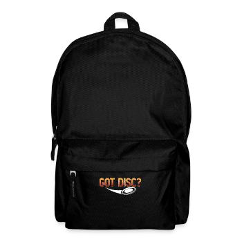 Flying Disc Got Disc Frisbee Player Disc Golfing - Backpack - black - Front