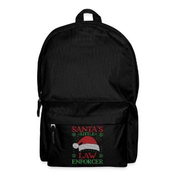 Petit homme de loi Père Noël Police Weihn - Sac à dos - noir - Devant