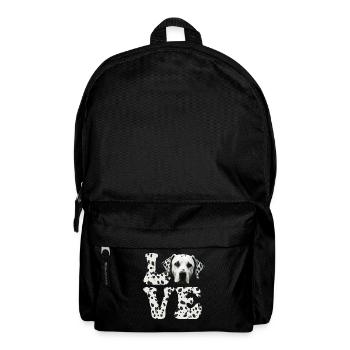 Chien dalmate LOVE - Sac à dos - noir - Devant