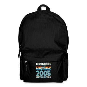 18. Geburtstag Retro Kassette Best of Oktober 2005 - Rucksack - Schwarz - Vorne