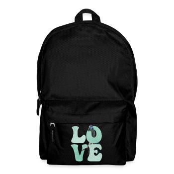 Brontosaurus Dinosaur LOVE - Backpack - black - Front