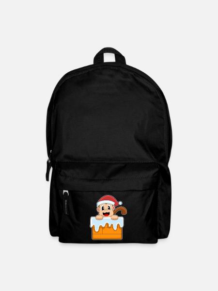 Cappello di Babbo Natale scimmia - Zaino - nero