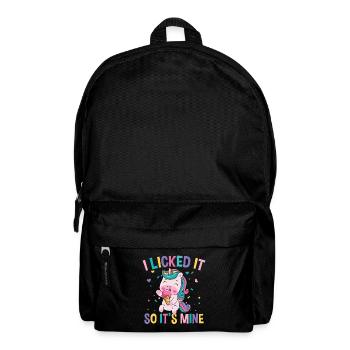I licked it so it s mine - Rucksack - Schwarz - Vorne