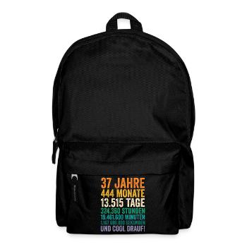 37 Jahre Siebenunddreißigster Geburtstag - Rucksack - Schwarz - Vorne