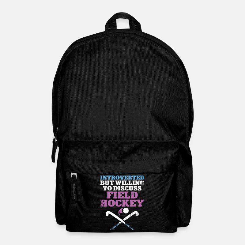 Field Hockey Introverted But - Rucksack - Schwarz