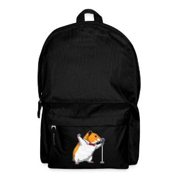Chanteur de hamster Chant au micro - Sac à dos - noir - Devant