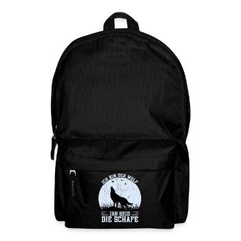 Wolfliebhaber Wolffan Wolf Wolfrudel - Rucksack - Schwarz - Vorne