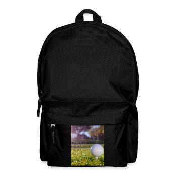 Liebe zum Golf - Rucksack - Schwarz - Vorne
