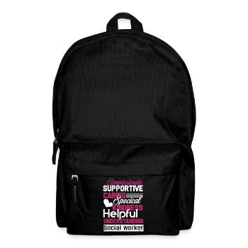 Social Worker Social Worker Kindness Caring - Backpack - black - Front