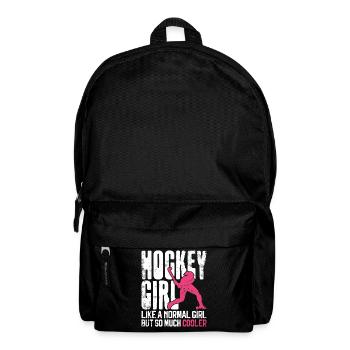 Hockey sur gazon Fille de hockey comme une - Sac à dos - noir - Devant