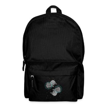 Weltraum Astronaut Geschenk Kinder Elefant - Rucksack - Schwarz - Vorne