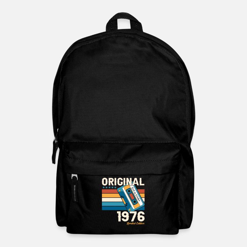 47e anniversaire mari octobre millésime 1976 cassette - Sac à dos - noir