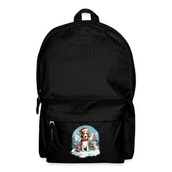 Merry Christmas Beagle - Rucksack - Schwarz - Vorne
