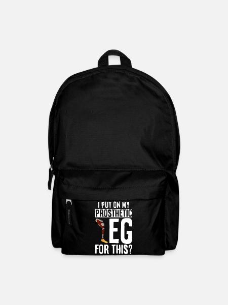 Beinprothese Amputierter - Rucksack - Schwarz