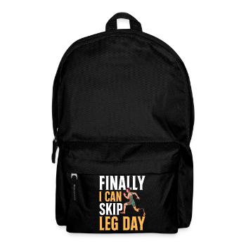 Funny prosthetic leg for amputees - Backpack - black - Front