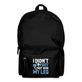 Funny prosthetic leg for amputees - Backpack - black - Front