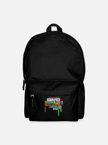 Geographie - Rucksack - Schwarz